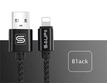 SAUFII Cable Fast Charger Adapter Original USB Cable For iphone 7 6 6s plus i6 i5 iphone 5 5s ipad air 2 Mobile Phone Cables