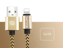 SAUFII Cable Fast Charger Adapter Original USB Cable For iphone 7 6 6s plus i6 i5 iphone 5 5s ipad air 2 Mobile Phone Cables