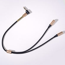 MyGeek 3.5mm audio Aux Cable Jack 3.5 to Jack Gold Plated 90 Degree Angle Audio Cable 3.5mm male to female for Car for iphone